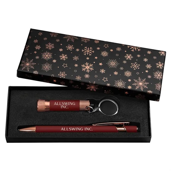 Snowy LED Mini Light & Pen Gift Set, beautifully packaged in... from ASI 62088 IDProductsource