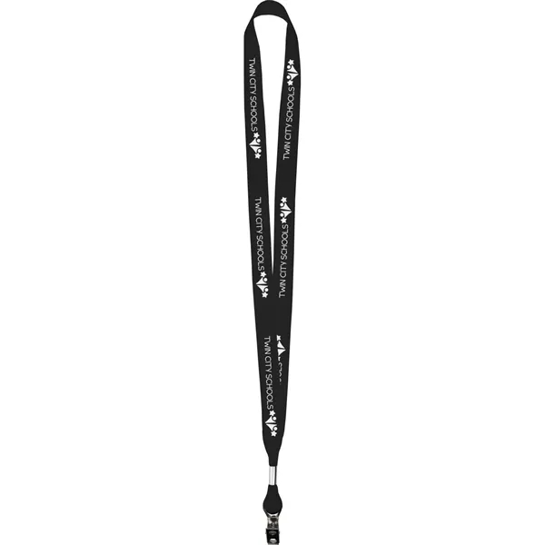 Screen printed 5/8" lanyard made of grosgrain poly ribbon material.... from ASI 54100 Fields Manufacturing Inc / Fields