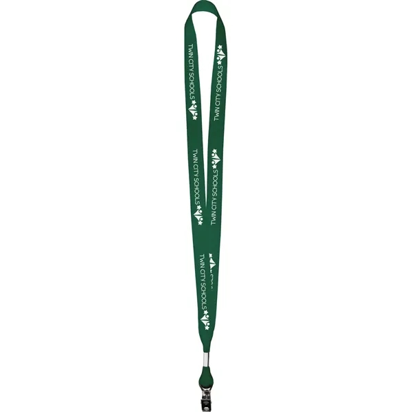 Screen printed 5/8" lanyard made of grosgrain poly ribbon material.... from ASI 54100 Fields Manufacturing Inc / Fields