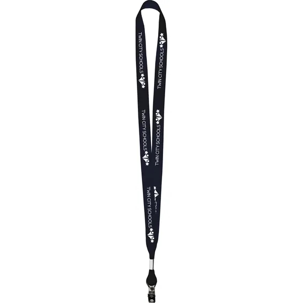 Screen printed 5/8" lanyard made of grosgrain poly ribbon material.... from ASI 54100 Fields Manufacturing Inc / Fields