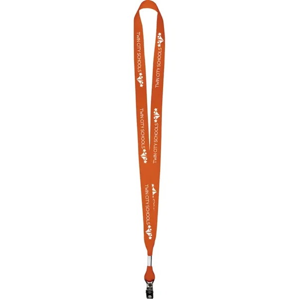 Screen printed 5/8" lanyard made of grosgrain poly ribbon material.... from ASI 54100 Fields Manufacturing Inc / Fields