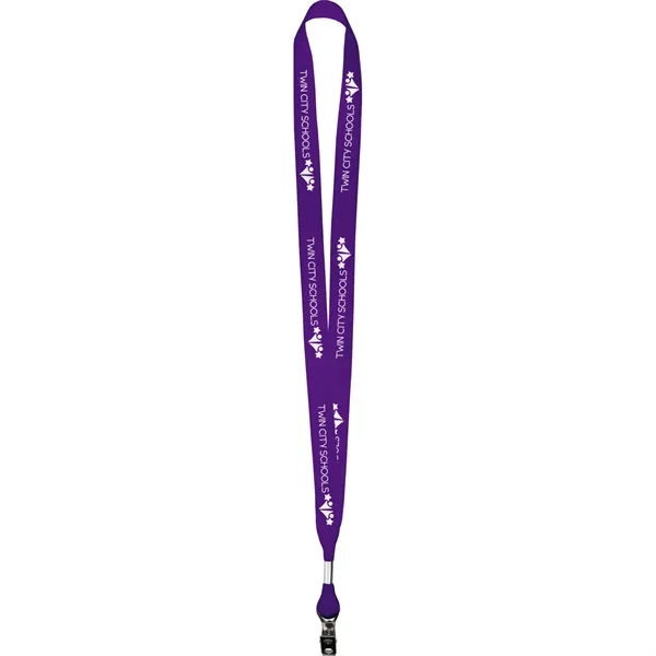 Screen printed 5/8" lanyard made of grosgrain poly ribbon material.... from ASI 54100 Fields Manufacturing Inc / Fields