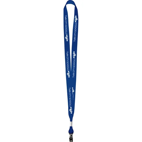 Screen printed 5/8" lanyard made of grosgrain poly ribbon material.... from ASI 54100 Fields Manufacturing Inc / Fields