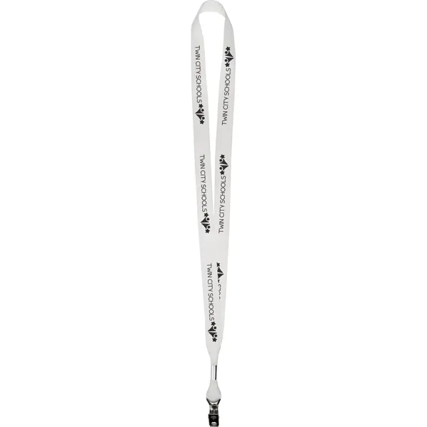 Screen printed 5/8" lanyard made of grosgrain poly ribbon material.... from ASI 54100 Fields Manufacturing Inc / Fields