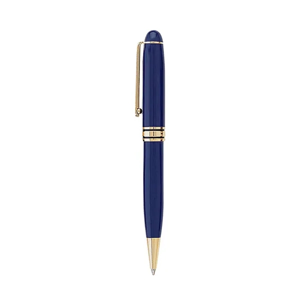 Twist action ballpoint pen with elegant enamel finish, shiny gold trims... from ASI 31517 Admart Products / Admart Line
