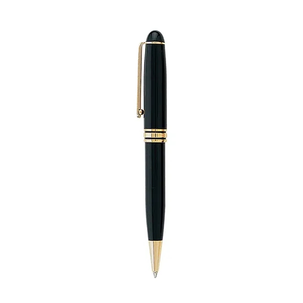 Twist action ballpoint pen with elegant enamel finish, shiny gold trims... from ASI 31517 Admart Products / Admart Line