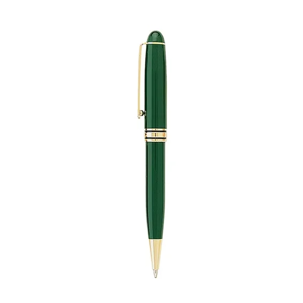Twist action ballpoint pen with elegant enamel finish, shiny gold trims... from ASI 31517 Admart Products / Admart Line