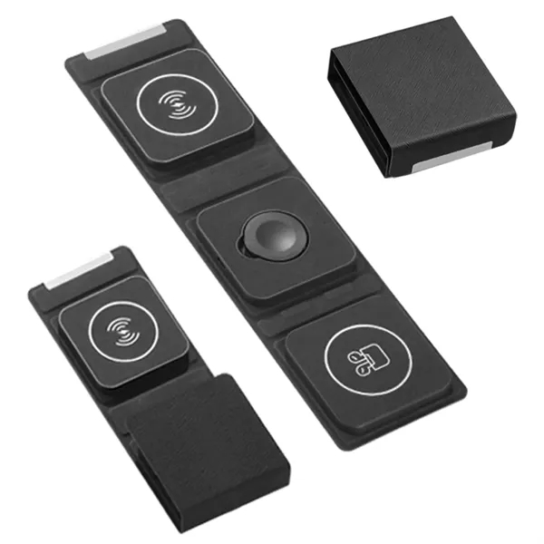 3 in 1 magnetic foldable wireless charger plus 1 color silkscreen... from ASI 37218 Athena Promo (tm)