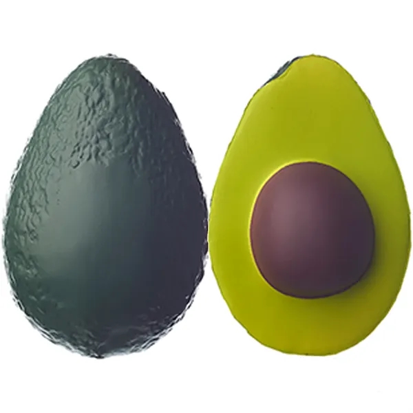 Avocado shape stress relief ball plus 1 color silkscreen imprint on... from ASI 37218 Athena Promo (tm)