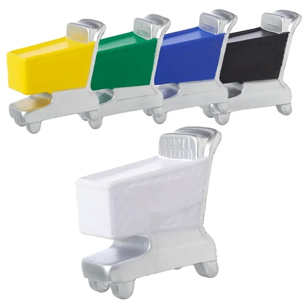 Shopping cart shape stress relief ball plus 1 color silkscreen imprint... from ASI 37218 Athena Promo (tm)