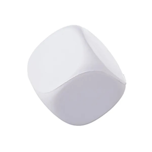 Cube shape stress relief ball plus 1 color silkscreen imprint on... from ASI 37218 Athena Promo (tm)
