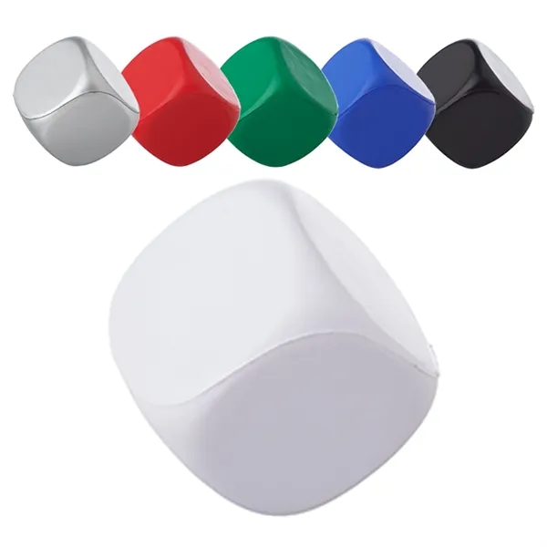 Cube shape stress relief ball plus 1 color silkscreen imprint on... from ASI 37218 Athena Promo (tm)
