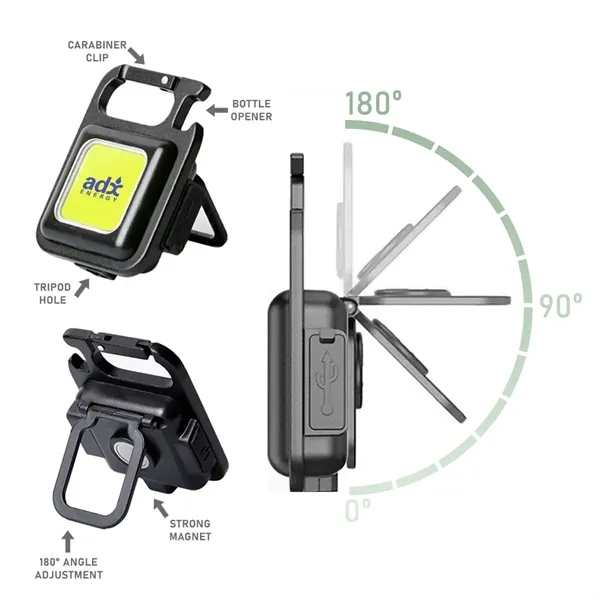 COB flashlight with bottle opener and keychain... from ASI 31517 Admart Products / Admart Line