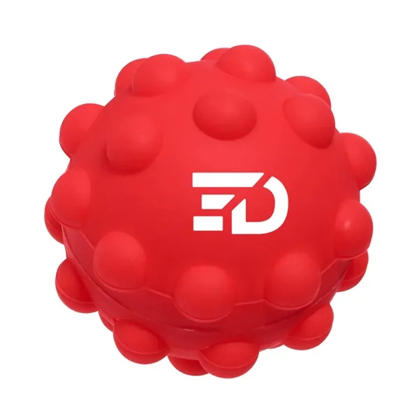 2.5" x 2.5" x 2.5" Push Pop silicone fidget ball with... from ASI 63549 Jornik Manufacturing Corp