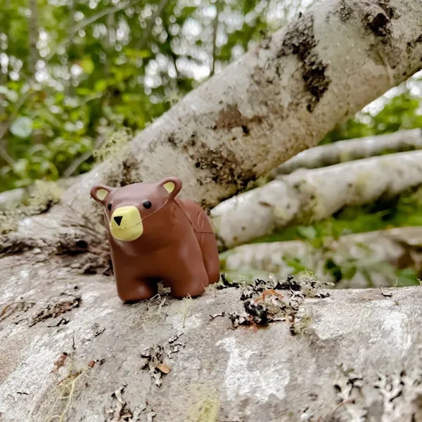 5" x 2.75" brown bear shaped stress reliever.... from ASI 34415 Alpi International LTD