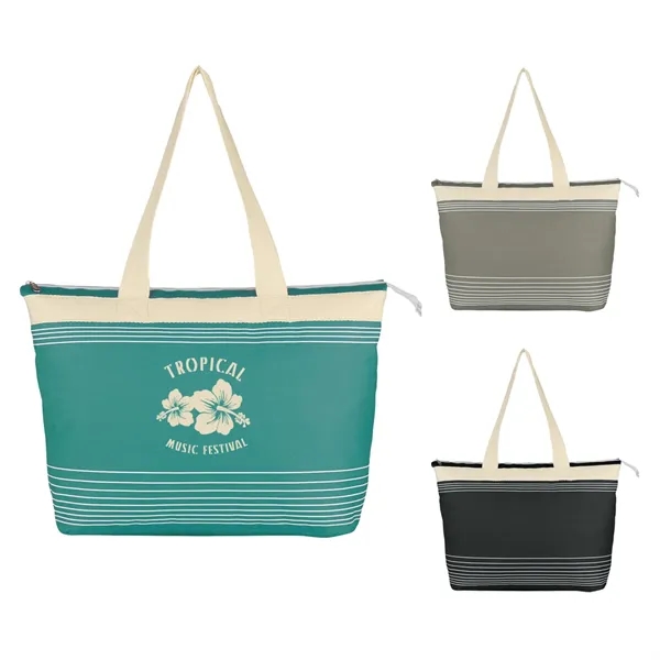 Marina Tote.  Made of 600 Denier Polyester.  Top Zippered... from ASI 61125 Hit Promotional Products / Hit®