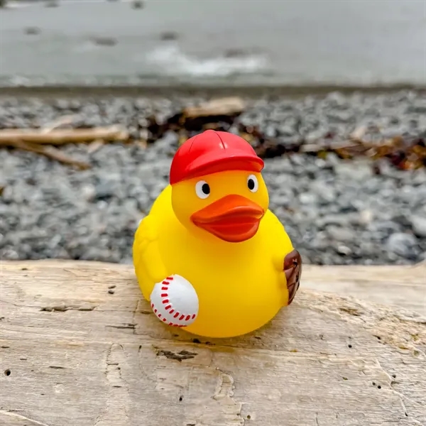 Baseball themed rubber duck.... from ASI 34415 Alpi International LTD