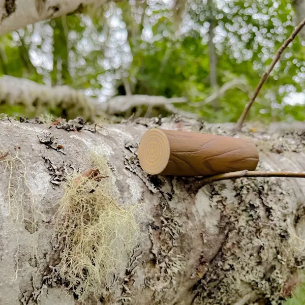 4.25" x 1.5" wooden/log shaped stress reliever.... from ASI 34415 Alpi International LTD