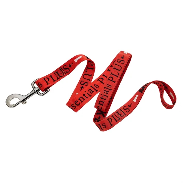 Dye-sublimated pet leash with a hook and a box and cross... from ASI 61125 Hit Promotional Products / Hit®