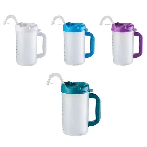 Measurement mug with lid, 32 oz. plus 1 color silkscreen imprint... from ASI 37218 Athena Promo (tm)