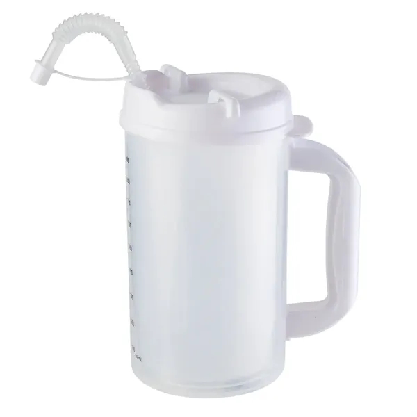 Measurement mug with lid, 32 oz. plus 1 color silkscreen imprint... from ASI 37218 Athena Promo (tm)