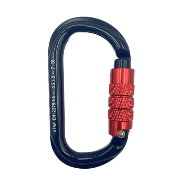 D Ring twist gate aluminum carabiner plus laser engraving on 1... from ASI 37218 Athena Promo (tm)