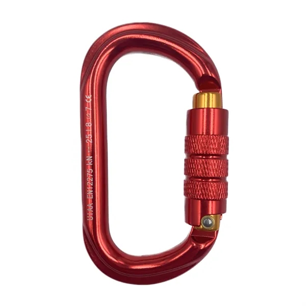 D Ring twist gate aluminum carabiner plus laser engraving on 1... from ASI 37218 Athena Promo (tm)