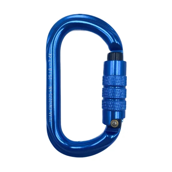 D Ring twist gate aluminum carabiner plus laser engraving on 1... from ASI 37218 Athena Promo (tm)