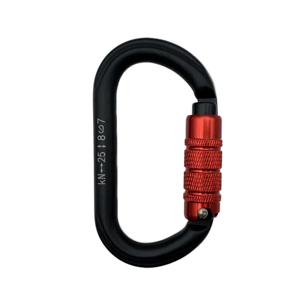 D Ring triple gate aluminum carabiner plus laser engraving on 1... from ASI 37218 Athena Promo (tm)