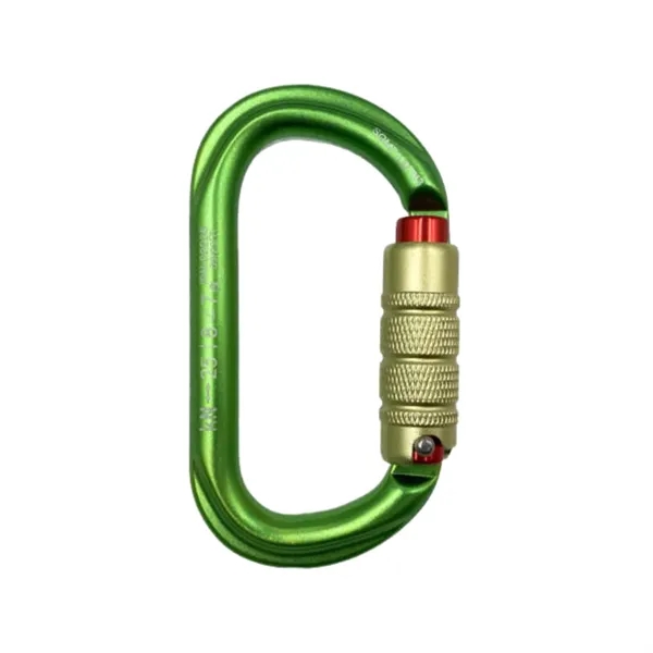 D Ring triple gate aluminum carabiner plus laser engraving on 1... from ASI 37218 Athena Promo (tm)