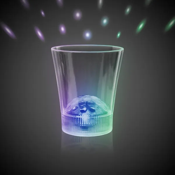 8 oz. rocks glass with LED light up disco ball.... from ASI 42016 Brighter Promotions Inc / Chemical Light™