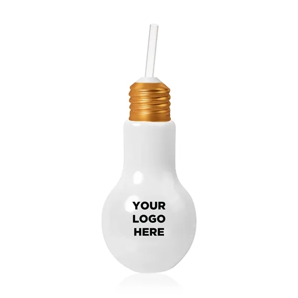 16 oz. light bulb shaped plastic cup with screw on metal... from ASI 42016 Brighter Promotions Inc