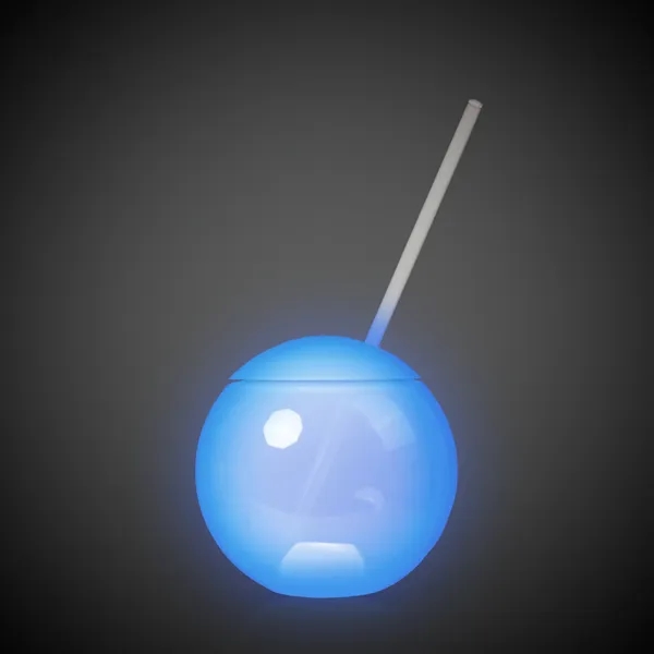 20 oz. opaque tumbler with straw and bright multicolored LED lights.... from ASI 42016 Brighter Promotions Inc