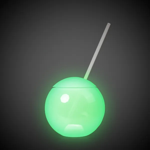 20 oz. opaque tumbler with straw and bright multicolored LED lights.... from ASI 42016 Brighter Promotions Inc