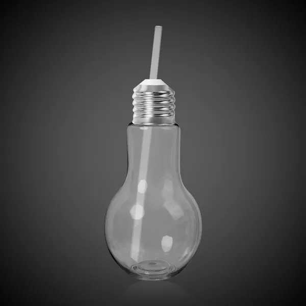 16 oz. light bulb shaped cup with straw and screw-on metal... from ASI 42016 Brighter Promotions Inc / Chemical Light™