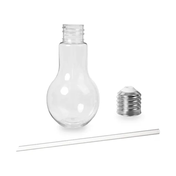 16 oz. light bulb shaped cup with straw and screw-on metal... from ASI 42016 Brighter Promotions Inc / Chemical Light™