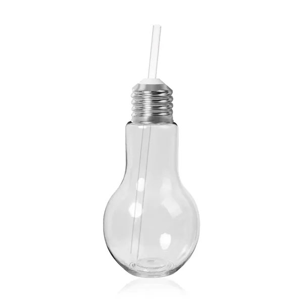16 oz. light bulb shaped cup with straw and screw-on metal... from ASI 42016 Brighter Promotions Inc / Chemical Light™
