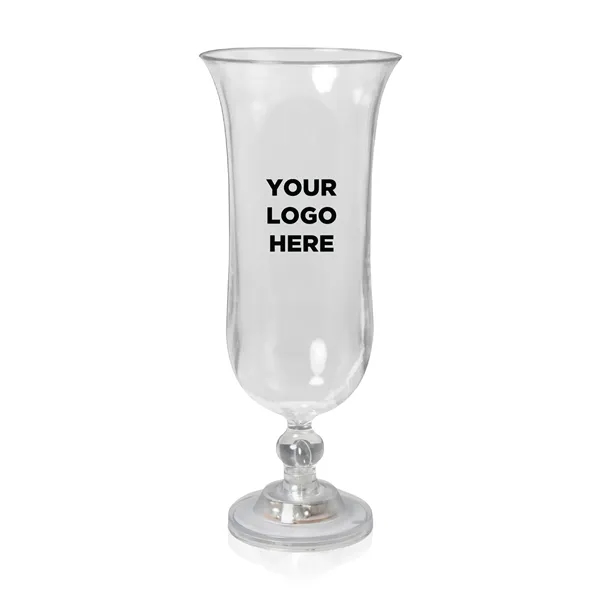 16 oz. clear plastic hurricane glass with multi-colored LED lights with... from ASI 42016 Brighter Promotions Inc