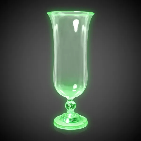 16 oz. clear plastic hurricane glass with multi-colored LED lights with... from ASI 42016 Brighter Promotions Inc