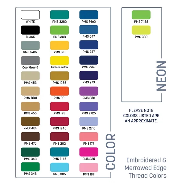 Custom shape sublimated iron-on patch up to 14 sq. inches with... from ASI 92980 WOV-IN® / Universal Strap/Wov-In Line