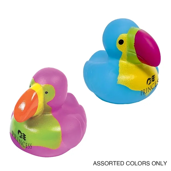 Toucan themed squeezable duck that floatsin water (not upright).... from ASI 52710 Lincoln Line