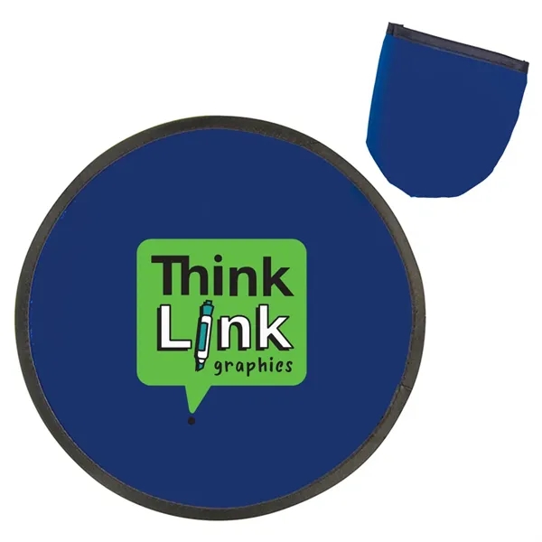 10" folding polyester flying disc toy with storage case.... from ASI 63549 Jornik Manufacturing Corp