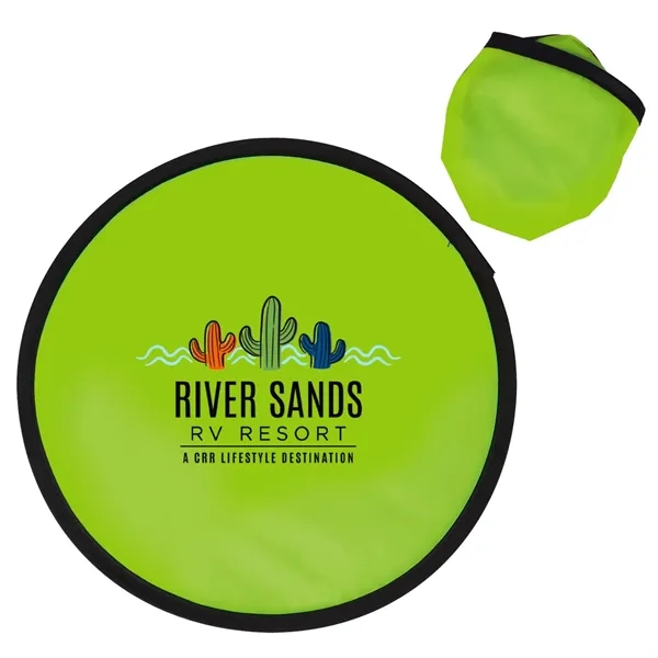 10" folding polyester flying disc toy with storage case.... from ASI 63549 Jornik Manufacturing Corp