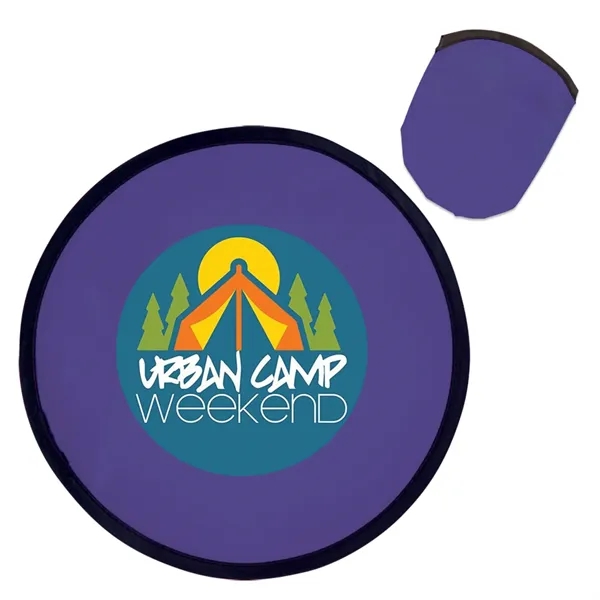 10" folding polyester flying disc toy with storage case.... from ASI 63549 Jornik Manufacturing Corp