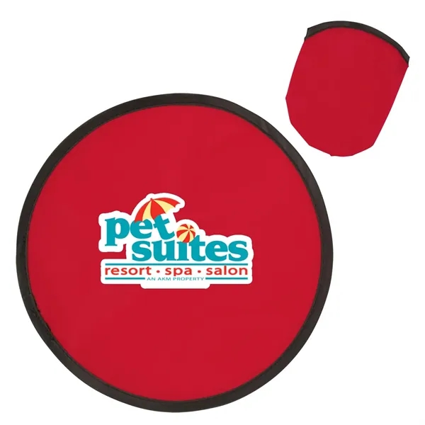 10" folding polyester flying disc toy with storage case.... from ASI 63549 Jornik Manufacturing Corp