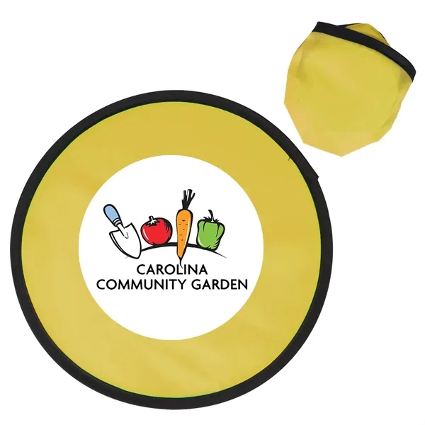 10" folding polyester flying disc toy with storage case.... from ASI 63549 Jornik Manufacturing Corp