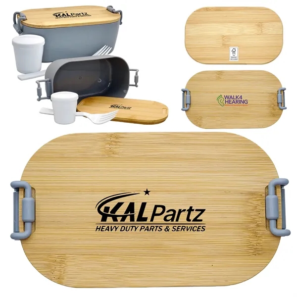 Bamboo Lunch Box... from ASI 30208 A P Specialties / AP Specialties