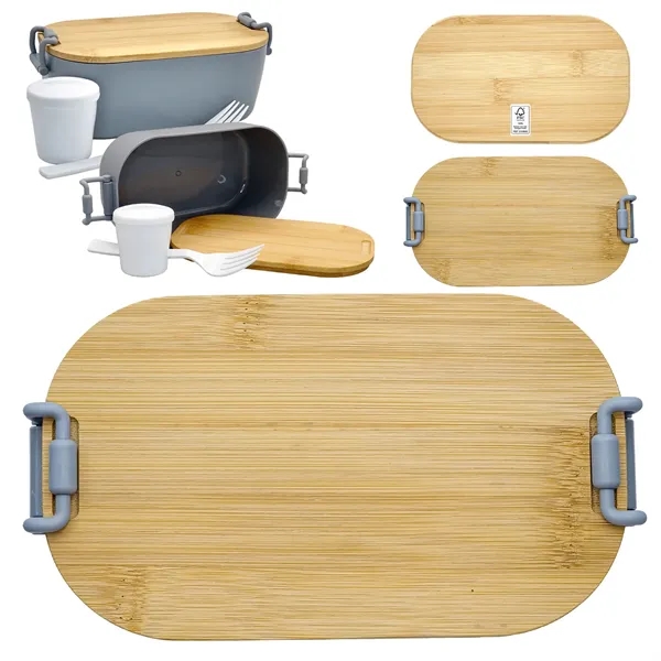 Bamboo Lunch Box... from ASI 30208 A P Specialties / AP Specialties