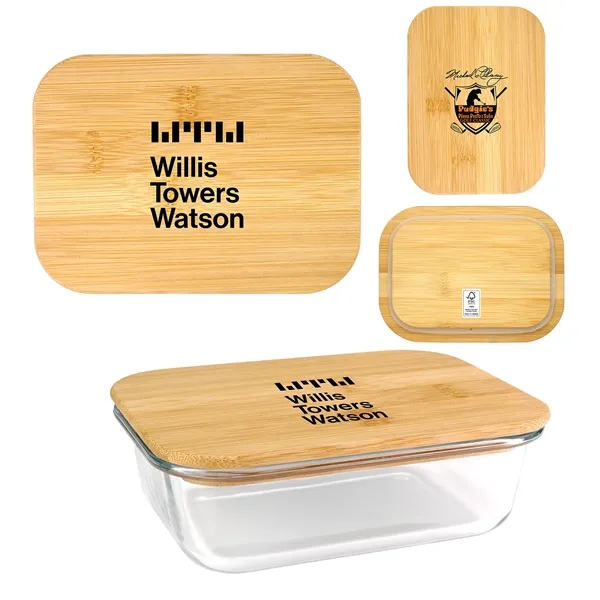 Bamboo Glass Container... from ASI 30208 A P Specialties / AP Specialties