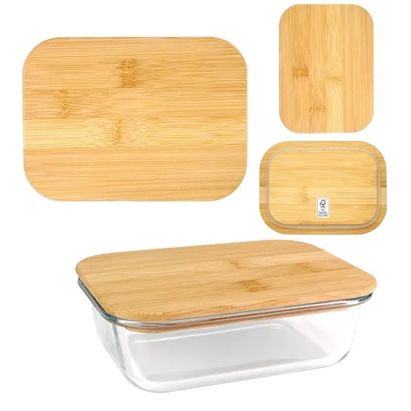 Bamboo Glass Container... from ASI 30208 A P Specialties / AP Specialties